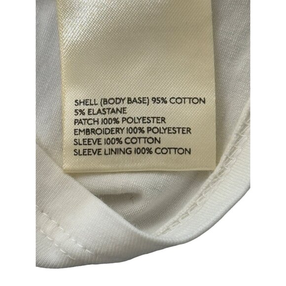 Free People Icing On Top Off-Shoulder Puff-Sleeve Embroidered White Crop Size S - Picture 8 of 9